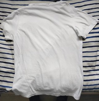 Camiseta Adidas Azul, blanco y negro Talla 13-14