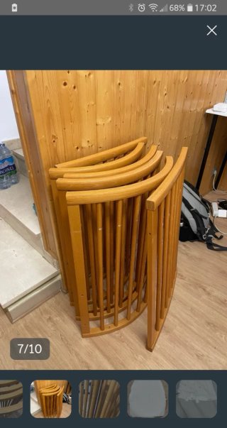 Cuna Stokke (posiblemente con sábanas)