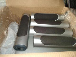 Altavoces Philips plateados