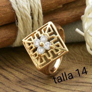 3 joyas por 15€.Anillo chapado en oro, n.14