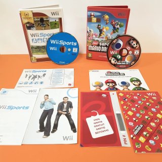 WII 25TH MARIO ANNIVERSARY NINTENDO + MARIO BROS