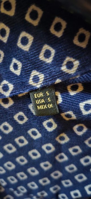 Camisa Massimo Dutti estampada azul y blanco