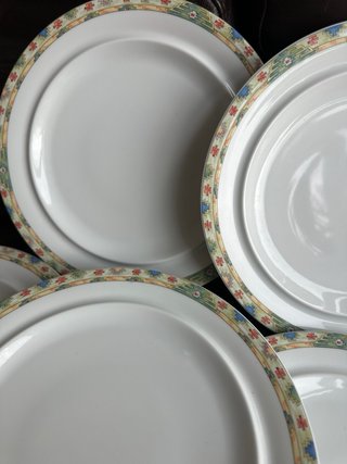 Juego 6 Platos Llanos Bidasoa Porcelana