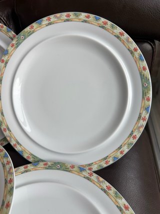 Juego 6 Platos Llanos Bidasoa Porcelana
