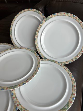 Juego 6 Platos Llanos Bidasoa Porcelana