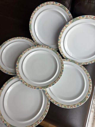 Juego 6 Platos Llanos Bidasoa Porcelana