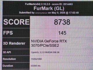 Nvidia RTX 3070 8GB (Gigabyte Gaming OC rev1)