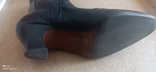 Botines de piel negros, mujer, talla 34