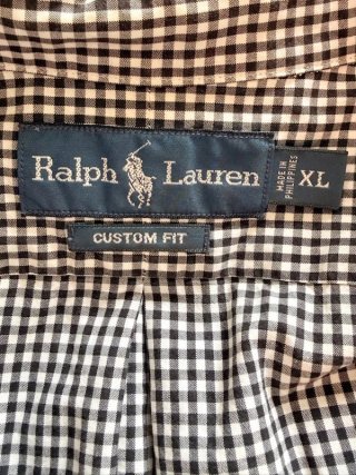 Ralph Lauren Camicia Uomo Taglia XL Quadri Custom