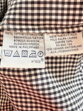 Ralph Lauren Camicia Uomo Taglia XL Quadri Custom