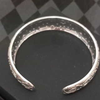 Bracciale donna argento inciso