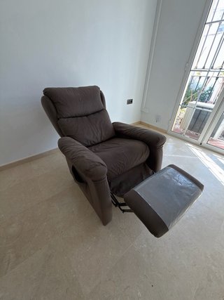Sillón reclinable de tela