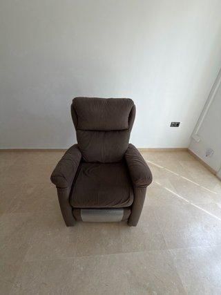Sillón reclinable de tela