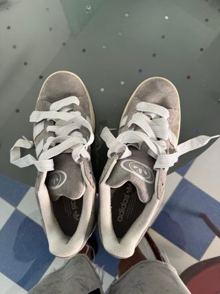Tênis Adidas Campus Cinza e Branco
