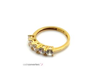 sortija oro 18k con piedra con circonita t. 16 (17,84 mm)