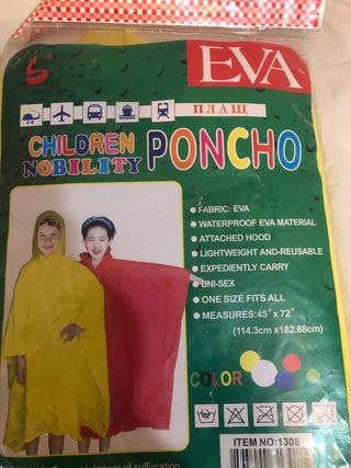 Chubasquero Poncho EVA Infantil Talla Única