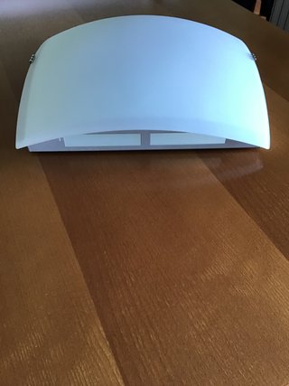 Lámpara Techo Cristal Blanco 39x39cm NUEVA