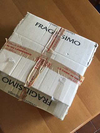 Lámpara Techo Cristal Blanco 39x39cm NUEVA