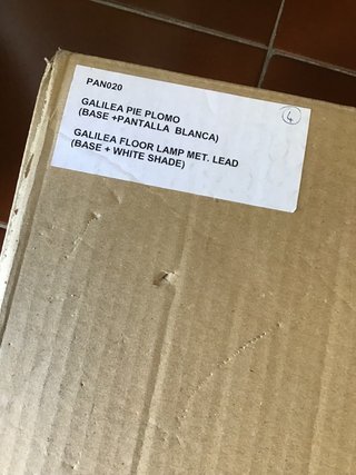 Lámpara Techo Cristal Blanco 39x39cm NUEVA