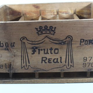 Caja Madera Refrescos Fruto Real Portugal Años 60
