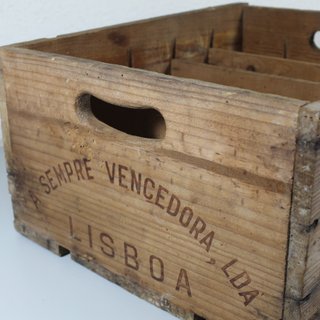 Caja Madera Refrescos Fruto Real Portugal Años 60