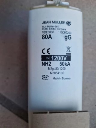 Lote fusibles Jean Muller  80A 1200V Gr.2