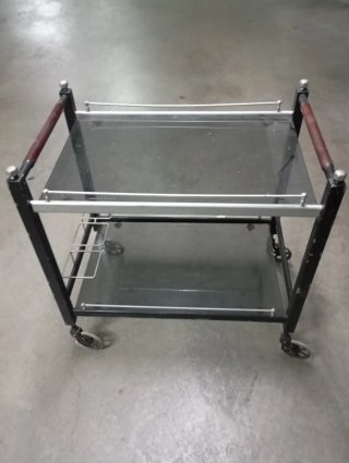 Camarera Vintage Cristal y Madera