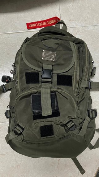 Mochila militar 50L extensible verde