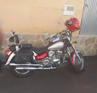 Moto Daelim Daystar 125 Roja y Plata