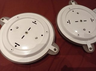 2 lámparas plafón de techo blancos y dorados