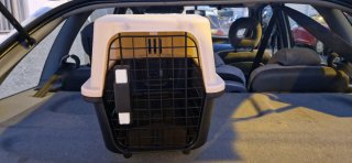 Transportín Perro/Gato Beige y Negro