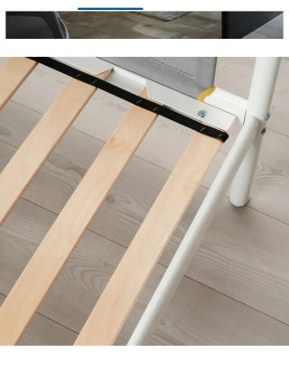 Litera IKEA VITVAL Blanco/Gris 90