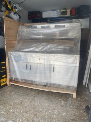Freidora industrial eléctrica 3 cubas con campana