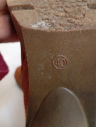 Botines marrones de terciopelo