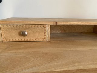 Escritorio madera y metal étnico