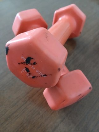 Pareja Mancuernas Rosa 2kg