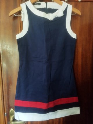Vestido corto estilo marinero