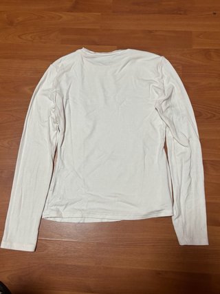 Camiseta blanca manga larga