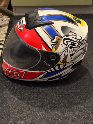 Casco Moto Bulldog Diseño Único