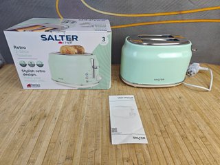 Salter Retro Kettle and Toaster Set 2 Slice,