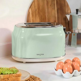 Salter Retro Kettle and Toaster Set 2 Slice,