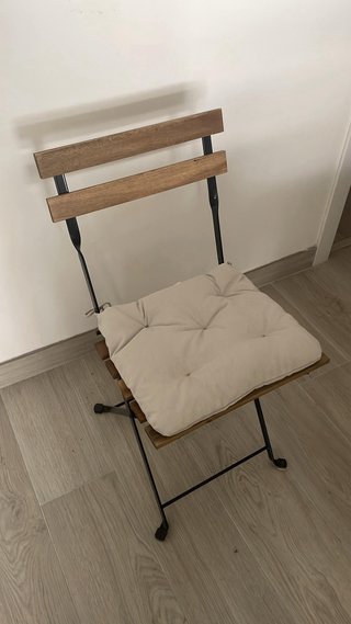 Mesa y 2 Sillas Terraza Madera