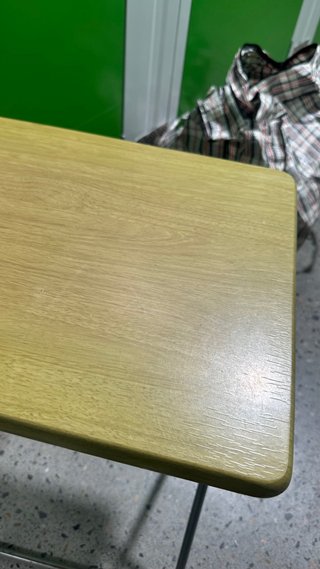 Mesa auxiliar plegable madera y metal