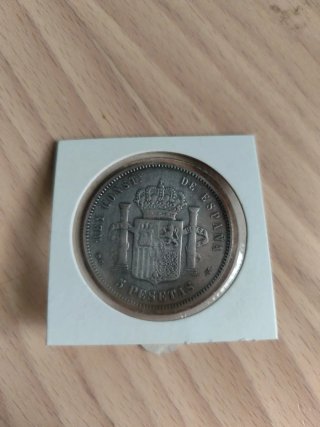 Lote 3 monedas 5 ptas. 1 de 1000 reis (Réplicas)