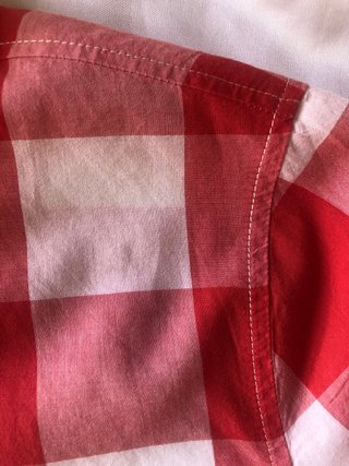 Camisa a cuadros roja y blanca Lloyd's