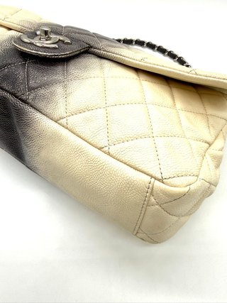 Bolso Chanel Timeless Piel Degradé Blanco/Gris