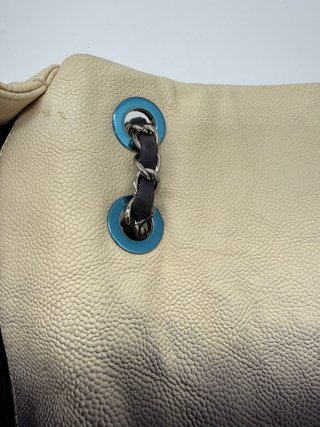 Bolso Chanel Timeless Piel Degradé Blanco/Gris