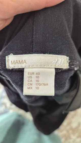 Pantalón premamá negro talla 40