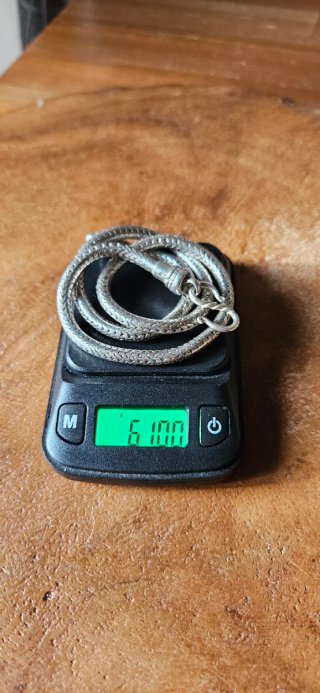 Collana snake in argento