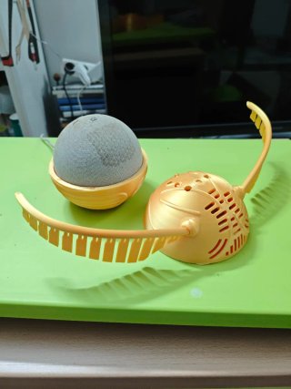 Soporte Alexa Echo Dot Snitch Dorada Harry Potter